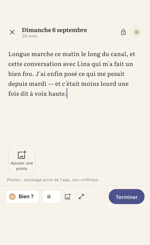 Éditeur Aparté avec la lueur d'humeur